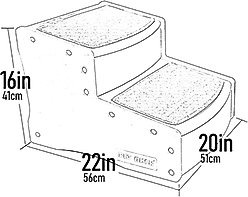 Pet Gear Easy Step II Extra Wide Cat & Dog Stairs, Tan slide 2 of 5