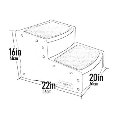 Show full view: Pet Gear Easy Step II Extra Wide Cat & Dog Stairs, Tan slide 2 of 7