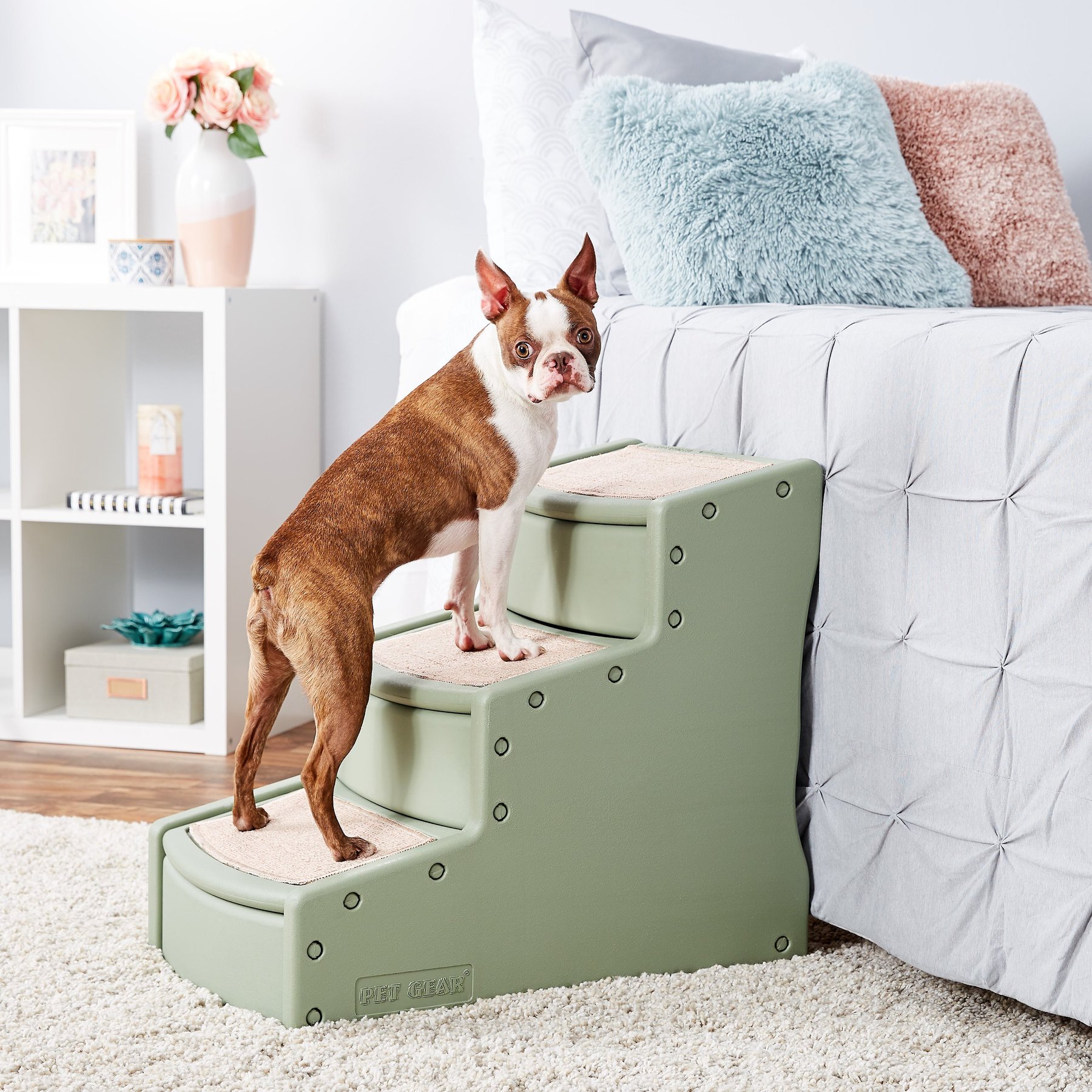 Pet Gear Easy Step III Cat & Dog Stairs, Sage