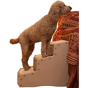 Pet Gear Easy Step III Extra Wide Cat & Dog Stairs, Tan