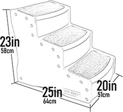 Pet Gear Easy Step III Extra Wide Cat & Dog Stairs, Tan slide 2 of 5
