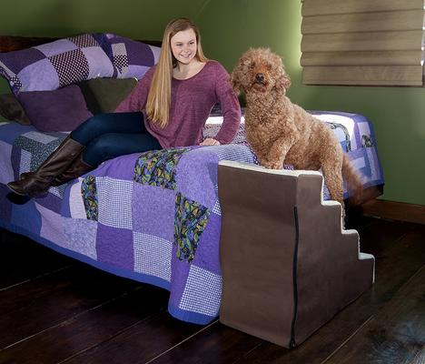 Show full view: Pet Gear Easy Step IV Deluxe Soft Cat & Dog Stairs, Oatmeal/Chocolate slide 6 of 10