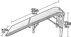 Pet Gear Free-Standing Extra Wide Carpeted Dog Car Ramp, Chocolate slide 2 of 5