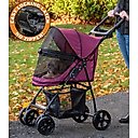 Pet Gear Happy Trails Lite No-Zip Pet Stroller, Boysenberry