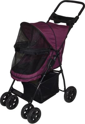 Show full view: Pet Gear Happy Trails Lite No-Zip Pet Stroller, Boysenberry slide 7 of 9