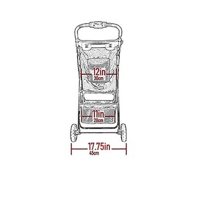 Show full view: Pet Gear Happy trails No-Zip Pet Stroller, Emerald slide 4 of 8
