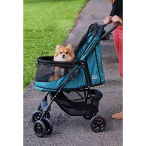 Pet Gear Happy trails No-Zip Pet Stroller, Emerald