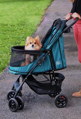 Show full view: Pet Gear Happy trails No-Zip Pet Stroller, Emerald slide 6 of 8