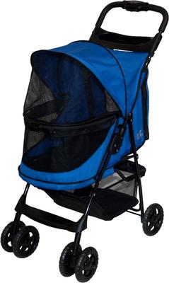 Show full view: Pet Gear Happy trails No-Zip Pet Stroller, Sapphire slide 5 of 9