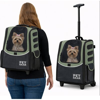 Pet Gear Pet Gear I-GO2 Escort Backpack Dog & Small Pet Carrier, Sage