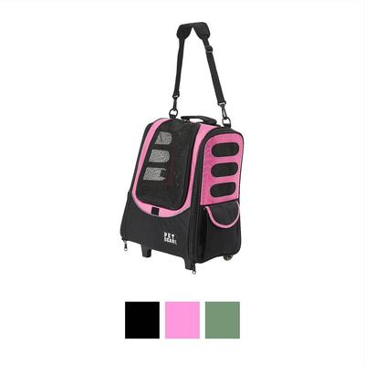 Show full view: Pet Gear I-GO2 Escort Dog & Cat Backpack & Rolling Carrier, Pink slide 3 of 11