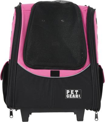 Show full view: Pet Gear I-GO2 Escort Dog & Cat Backpack & Rolling Carrier, Pink slide 5 of 11