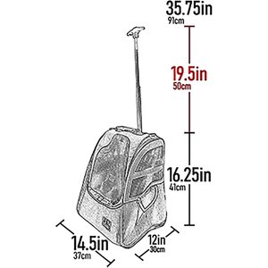 Pet Gear I-GO2 Traveler Dog, Cat & Small Pet Backpack & Rolling Carrier, Black