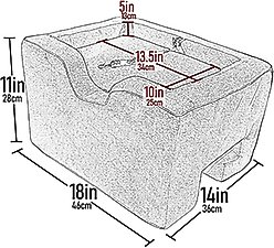 Pet Gear Medium Car Booster, Charcoal slide 2 of 7