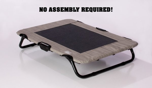 Show full view: Pet Gear Pet Cot Dog Bed, Harbor Grey, 30-in slide 4 of 7