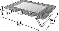 Pet Gear Pet Cot Dog Bed, Harbor Grey, 40-in slide 2 of 6