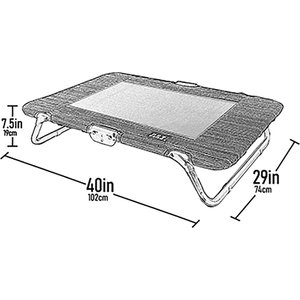 Pet Gear Pet Cot Dog Bed, Harbor Grey, 40-in