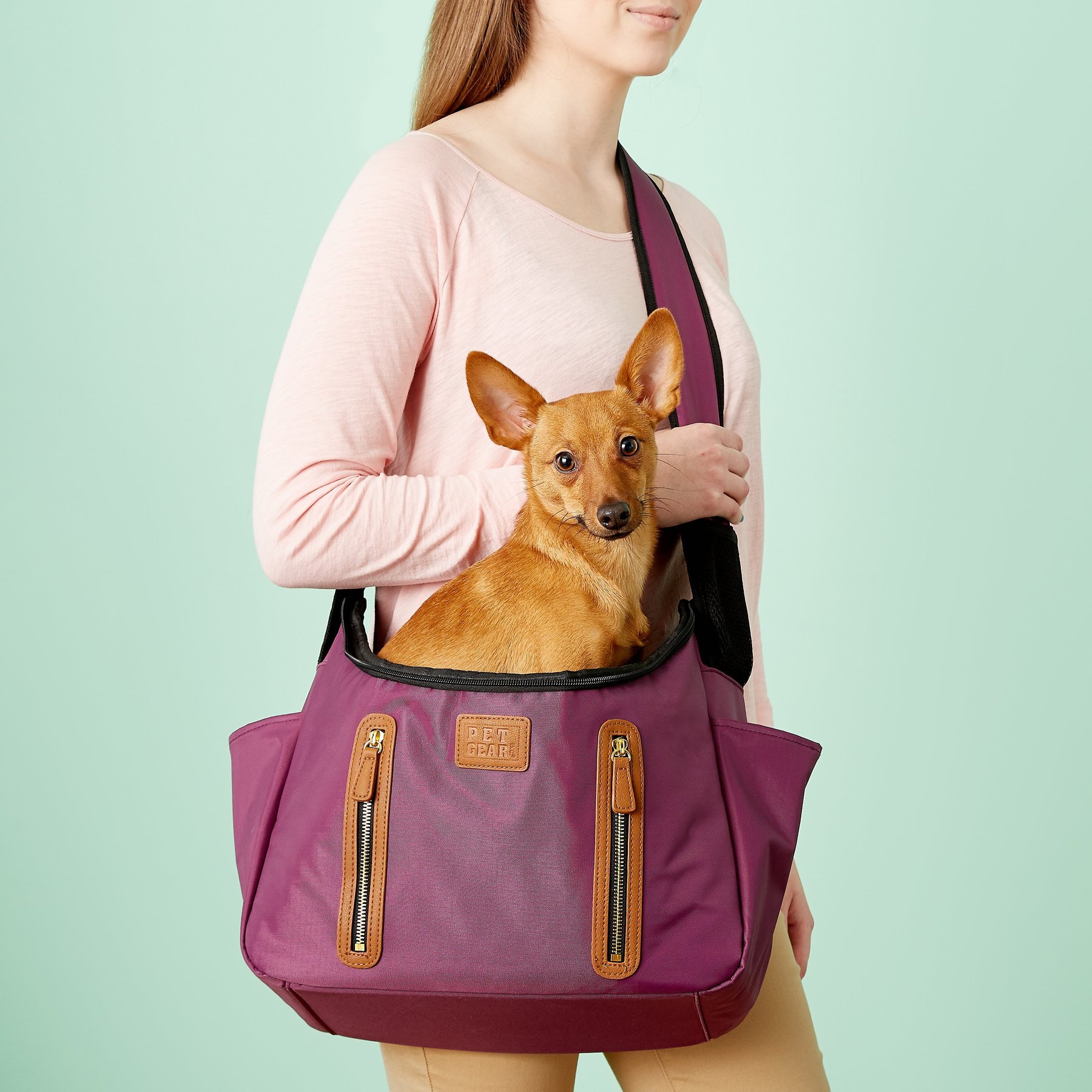 Pet Gear R & R Dog, Cat & Small Pet Carrier Sling, Mulberry