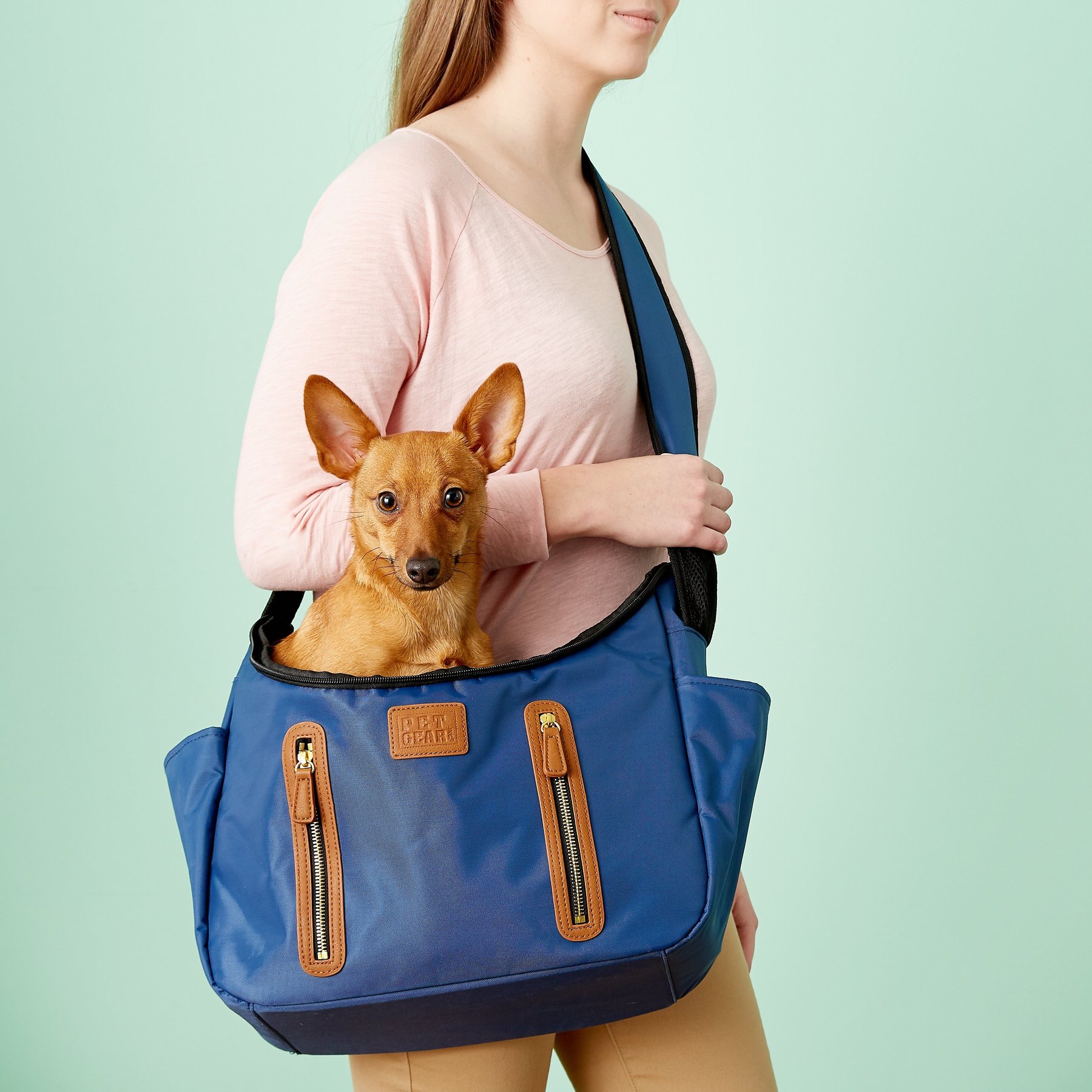 Pet Gear R & R Dog, Cat & Small Pet Carrier Sling, Navy