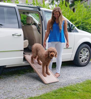 Show full view: Pet Gear Short Bi-Fold Dog Car Ramp, Tan slide 4 of 8