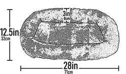 Pet Gear Stroller Bolster Pad, Black, Medium slide 2 of 3