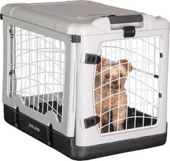 Pet Gear The Other 4 Door Steel Dog Crate, Essential Grey, 27 inch