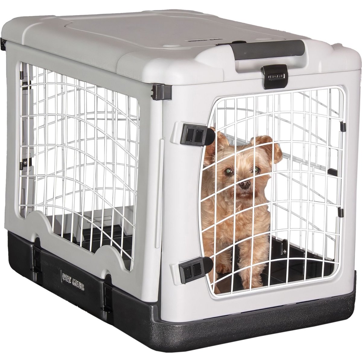 Pet Gear The Other 4 Door Steel Dog Crate, Essential Grey, 27 inch