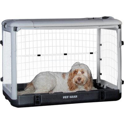 Pet Gear Pet Gear The Other 4 Door Steel Dog Crate, Essential Grey, 36 inch