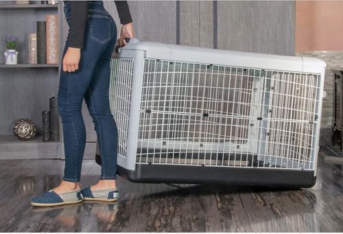 Show full view: Pet Gear The Other 4 Door Steel Dog Crate, Essential Grey, 42 inch slide 6 of 7