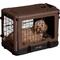 Show in main carousel: Pet Gear The Other Door 4-Door Collapsible Wire Dog Crate & Pad, Chocolate, 27 inch slide 1 of 8