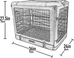 Pet Gear The Other Door 4-Door Collapsible Wire Dog Crate & Pad, Chocolate, 36 inch slide 2 of 6