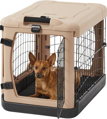 Show full view: Pet Gear The Other Door Double Door Collapsible Wire Dog Crate & Fleece Pad, 27 inch slide 4 of 11