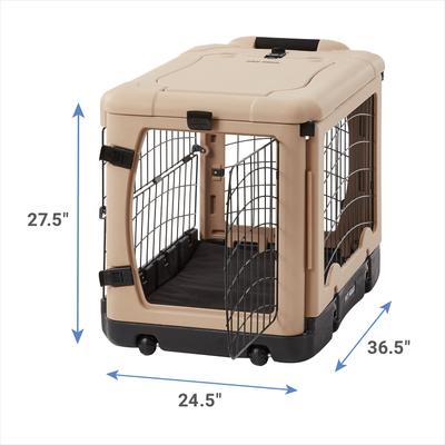 Show full view: Pet Gear The Other Door Double Door Collapsible Wire Dog Crate & Fleece Pad, 36 inch slide 3 of 11