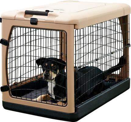 Show full view: Pet Gear The Other Door Double Door Collapsible Wire Dog Crate & Fleece Pad, 36 inch slide 4 of 11