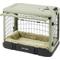 Show in main carousel: Pet Gear The Other Door Double Door Collapsible Wire Dog Crate & Plush Pad, Sage, 27 inch slide 5 of 10