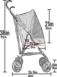 Pet Gear Travel Lite Pet Stroller, Navy slide 2 of 8