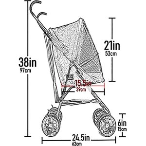 Pet Gear Travel Lite Pet Stroller, Navy