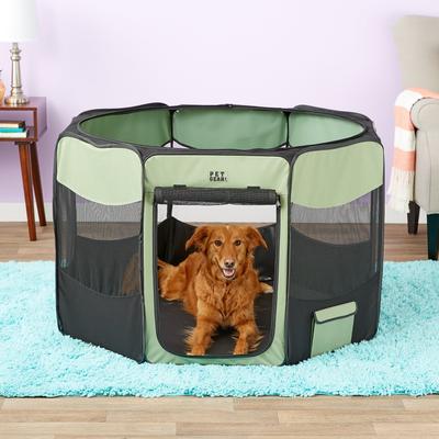 Show full view: Pet Gear Travel Lite Soft-Sided Dog & Cat Pen with Removable Top, Sage, Large slide 4 of 7