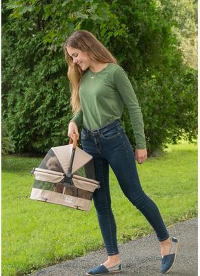 Show full view: Pet Gear View 360 Booster Seat Travel System Dog Carrier, 14-in, Sand slide 2 of 7