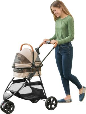 Show full view: Pet Gear View 360 Booster Seat Travel System Dog Carrier, 14-in, Sand slide 3 of 7