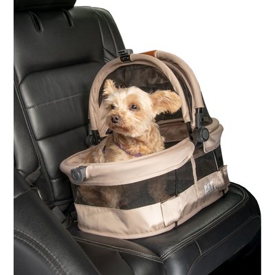 Pet Gear Pet Gear View 360 Car Seat Dog & Small Pet Carrier, 15-in, Sand