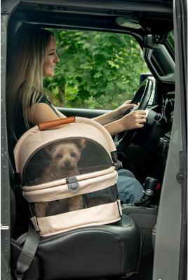 Show full view: Pet Gear View 360 Car Seat Dog Carrier, 15-in, Sand slide 4 of 8