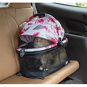 Pet Gear VIEW 360 Dog & Cat Carrier Bag, Floral