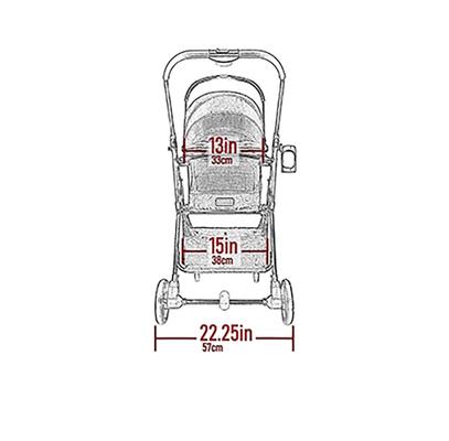 Show full view: Pet Gear View 360 Travel System Dog & Cat Stroller, Pink Floral slide 3 of 6