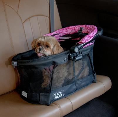 Show full view: Pet Gear View 360 Travel System Dog & Cat Stroller, Pink Floral slide 5 of 6