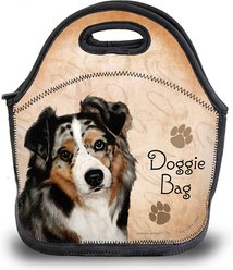 Pet Gifts USA Australian Shepherd Blue Merle Pawtastic Lunch Tote Bag, 12 x 12 x 0.5-in
