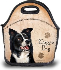 Pet Gifts USA Border Collie Black & White Pawtastic Lunch Tote Bag, 12 x 12 x 0.5-in