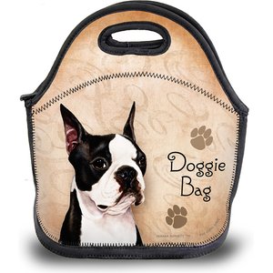 Pet Gifts USA Boston Terrier Black & White Pawtastic Lunch Tote Bag, 12 x 12 x 0.5-in