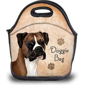 Pet Gifts USA Boxer Fawn Drop Pawtastic Lunch Tote Bag, 12 x 12 x 0.5-in