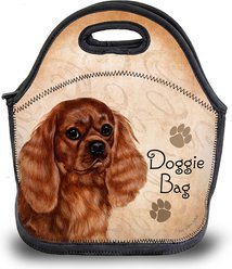 Pet Gifts USA Cavalier King Charles Ruby Pawtastic Lunch Tote Bag, 12 x 12 x 0.5-in